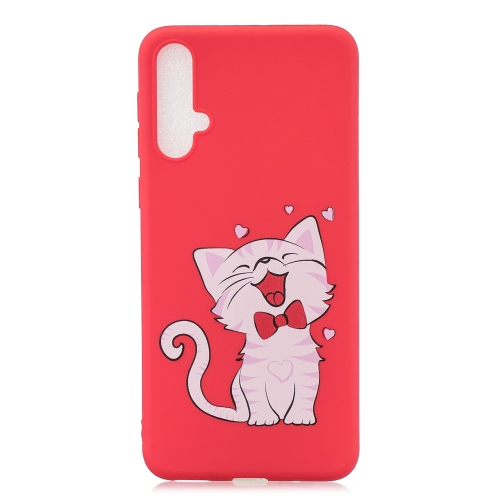 

Frosted Pattern TPU Protective Case for Huawei Nova 5 / Nova5 Pro(Cat)