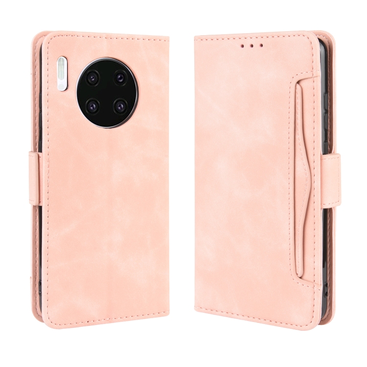 

Wallet Style Skin Feel Calf Pattern Leather Case For Huawei Mate 30 ,with Separate Card Slot(Pink)