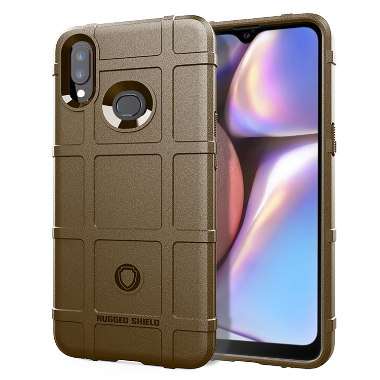 

Full Coverage Shockproof TPU Case for Galaxy A10s(Brown)