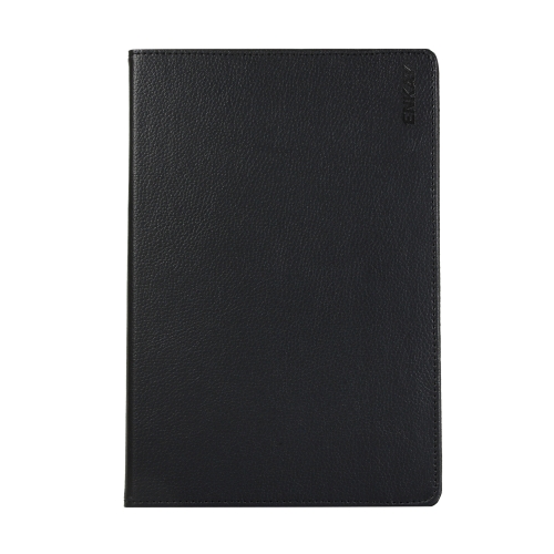 

ENKAY 360 Degree Rotation Lichi Texture Leather Case with Holder for Samsung Galaxy Tab S6 10.5 T860 / T865(Black)