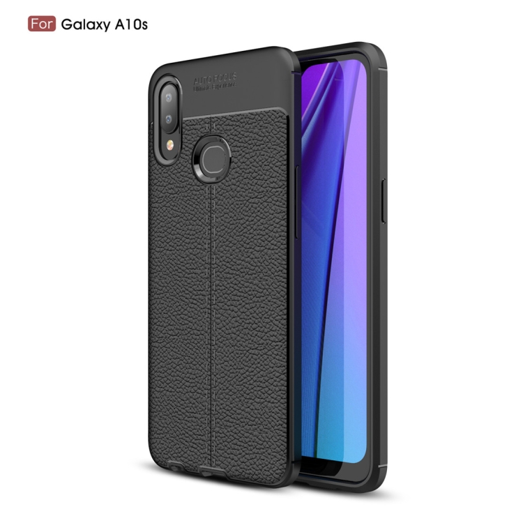 

Litchi Texture TPU Shockproof Case for Galaxy A10s(Black)