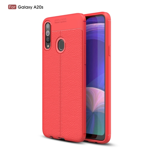 

Litchi Texture TPU Shockproof Case for Galaxy A20s(Red)