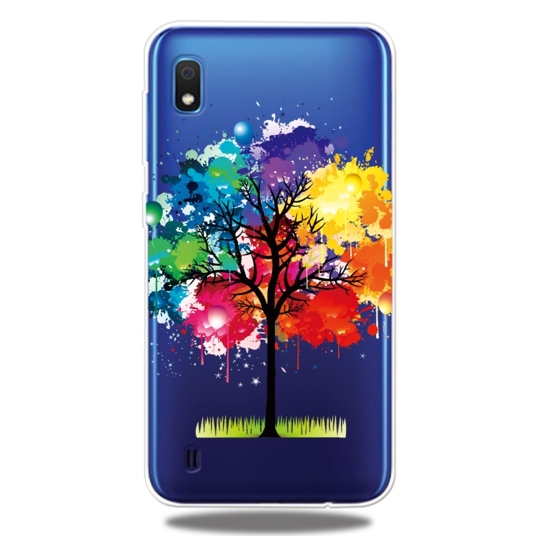

For Galaxy A10 3D Pattern Printing Extremely Transparent TPU Phone Case(Painting Tree)
