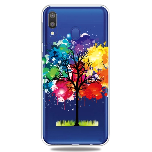 

For Galaxy A20 / A30 3D Pattern Printing Extremely Transparent TPU Phone Case(Painting Tree)