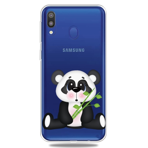 

For Galaxy A20 / A30 3D Pattern Printing Extremely Transparent TPU Phone Case(Bamboo Bear)
