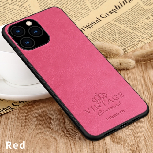 

PINWUYO Pin Rui Series Classical Leather, PC + TPU + PU Leather Waterproof And Anti-fall All-inclusive Protective Shell for iPhone 11 Pro(Red)