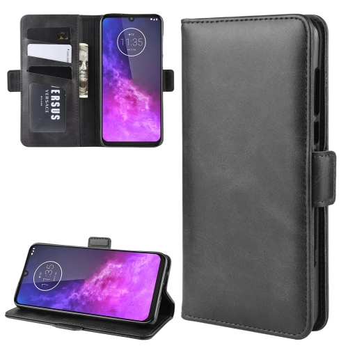 

For Motorola One Zoom Wallet Stand Leather Cell Phone Case with Wallet & Holder & Card Slots(Black)
