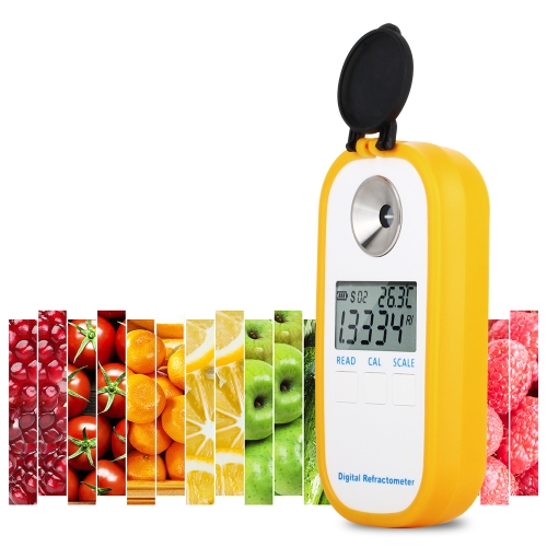 

DR103 Digital Refractometer LCD Display Brxi Fruit Juice Sugar Meter Refractometer For Dextran Fructose Glucose Lactose Maltose