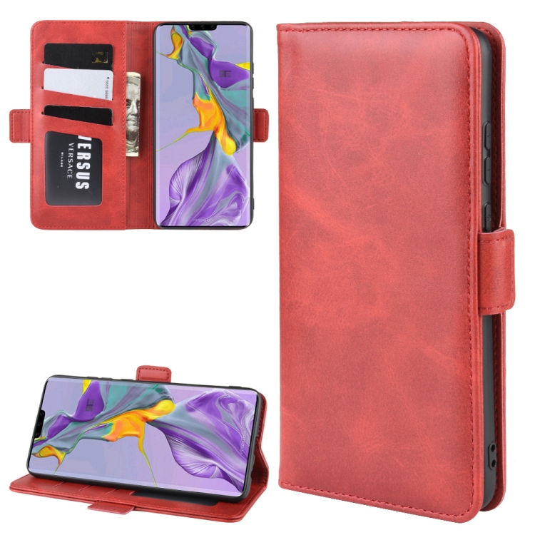 

For Huawei Mate 30 Wallet Stand Leather Cell Phone Case with Wallet & Holder & Card Slots(Red)