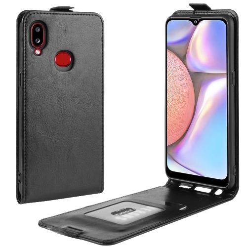 

For Samsung Galaxy A10s / M10s Crazy Horse Vertical Flip Leather Protective Case with Card Slot(Black)
