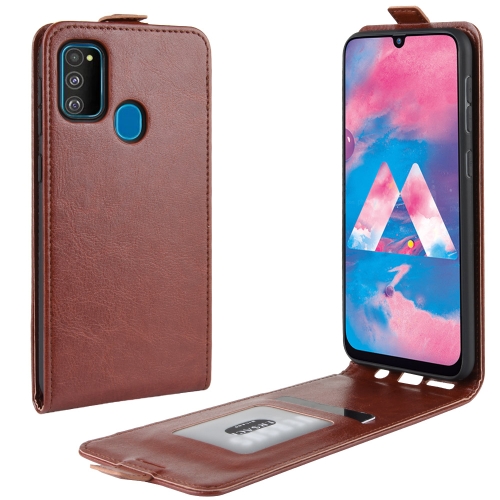 

For Galaxy M30s Crazy Horse Vertical Flip Leather Protective Case(Brown)