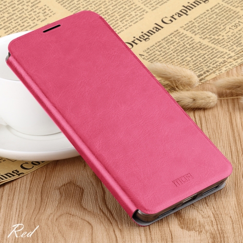 

For Xiaomi RedMi Note8 Pro MOFI Rui Series Classical Leather Flip Leather Case With Bracket Embedded Steel Plate All-inclusive(Red)