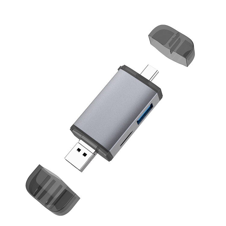 

3 in 1 USB-C / Type-C + USB 2.0 + Micro USB Multifunction OTG Card Reader