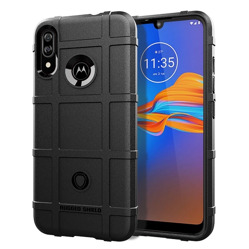 

For Motorola E6 Plus Full Coverage Shockproof TPU Case(Black)