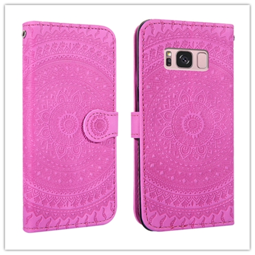 

For Galaxy J6 Plus Pressed Printing Pattern Horizontal Flip PU Leather Case with Holder & Card Slots & Wallet & & Lanyard(Violet)