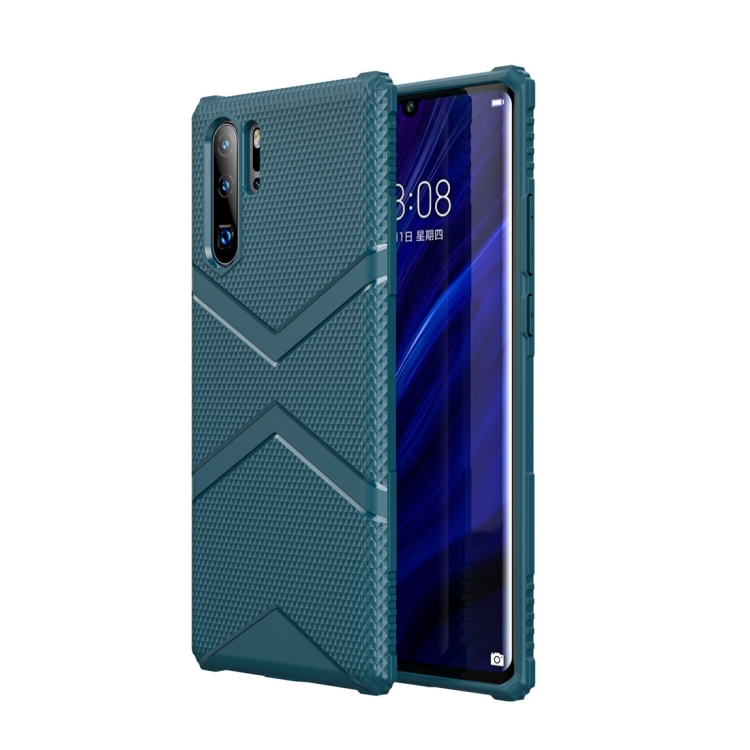 

For Huawei P30 Pro Diamond Shield TPU Drop Protection Case(Navy Blue)