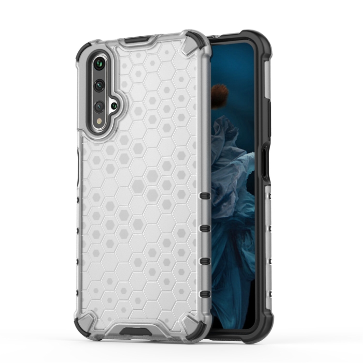 

For Huawei Honor 20 Shockproof Honeycomb PC + TPU Case(White)