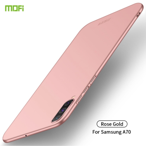 

For Galaxy A70 MOFI Frosted PC Ultra-thin Hard Case(Rose gold)