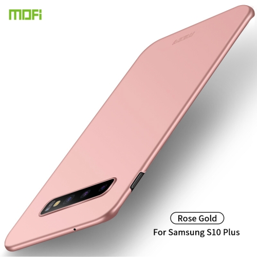 

For Galaxy S10+ MOFI Frosted PC Ultra-thin Hard Case(Rose gold)