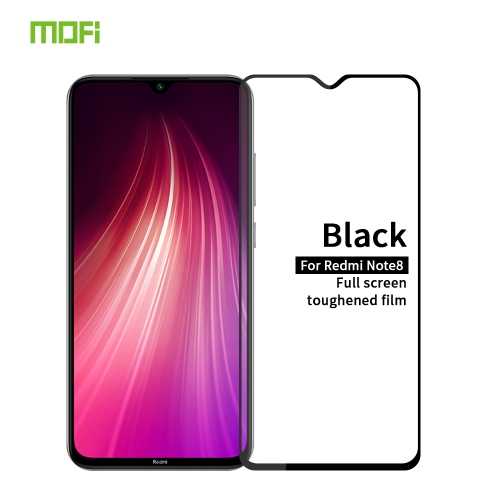 

For Xiaomi RedMi Note8 MOFI 9H 2.5D Full Screen Tempered Glass Film(Black)