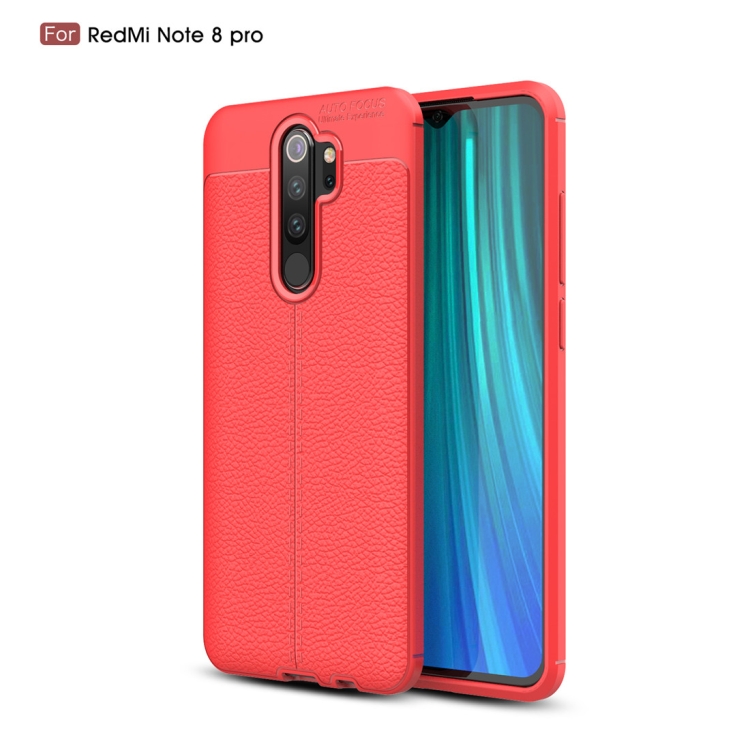 

For Xiaomi Redmi Note 8 Pro Litchi Texture TPU Shockproof Case(Red)