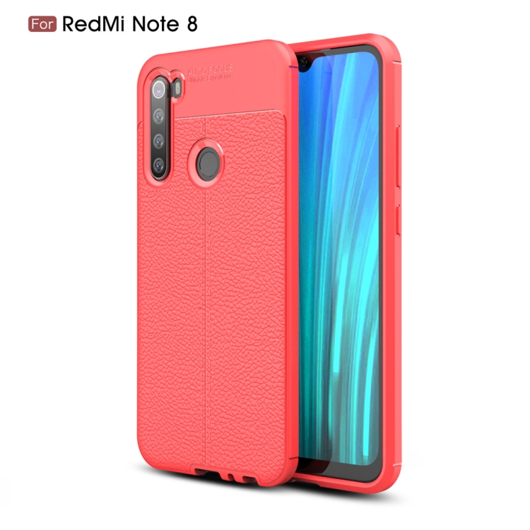 

For Xiaomi Redmi Note 8 Litchi Texture TPU Shockproof Case(Red)