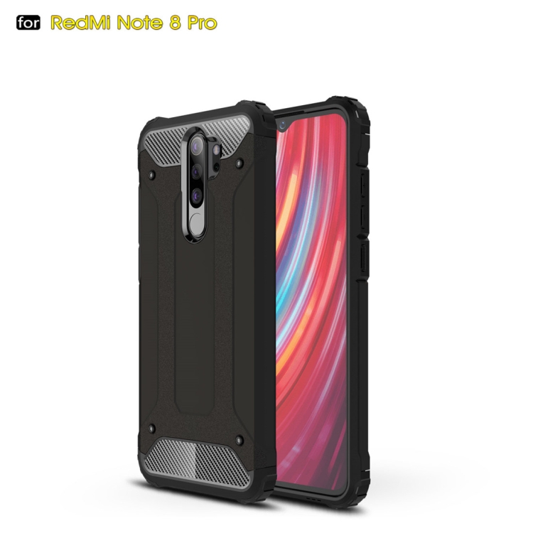 

For Xiaomi Redmi Note 8 Pro Magic Armor TPU + PC Combination Case(Black)