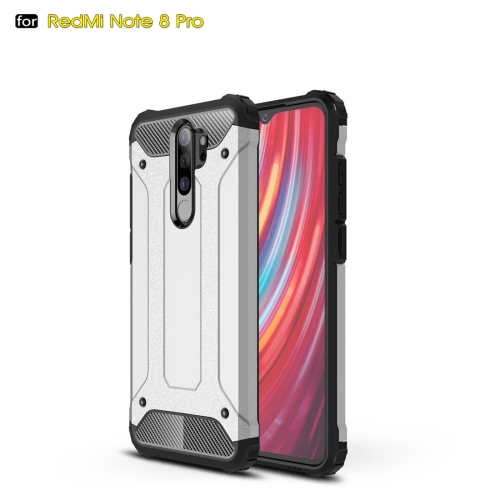 

For Xiaomi Redmi Note 8 Pro Magic Armor TPU + PC Combination Case(Silver)