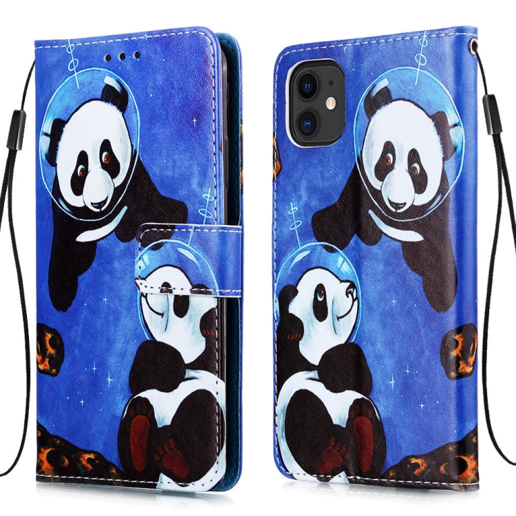 

For iPhone 11 Pro Max 3D Visual Painting Horizontal Flip Leather Case with Holder & Card Slot & Wallet & Lanyard(Submarine Panda)