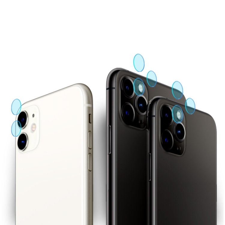 

For iPhone 11 Pro Max 2PCS mocolo 0.15mm 9H 2.5D Round Edge Rear Camera Lens Tempered Glass Film