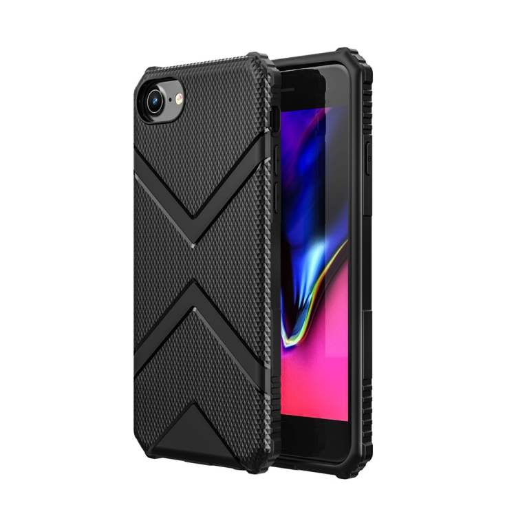 

For iPhone SE 2020 & 8 & 7 Diamond Shield TPU Drop Protection Case(Black)