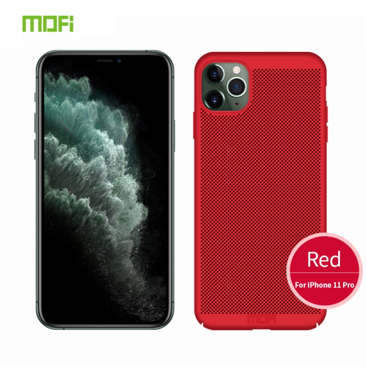 

For iPhone 11 Pro MOFI Breathable PC Ultra-thin All-inclusive Protective Case(Red)