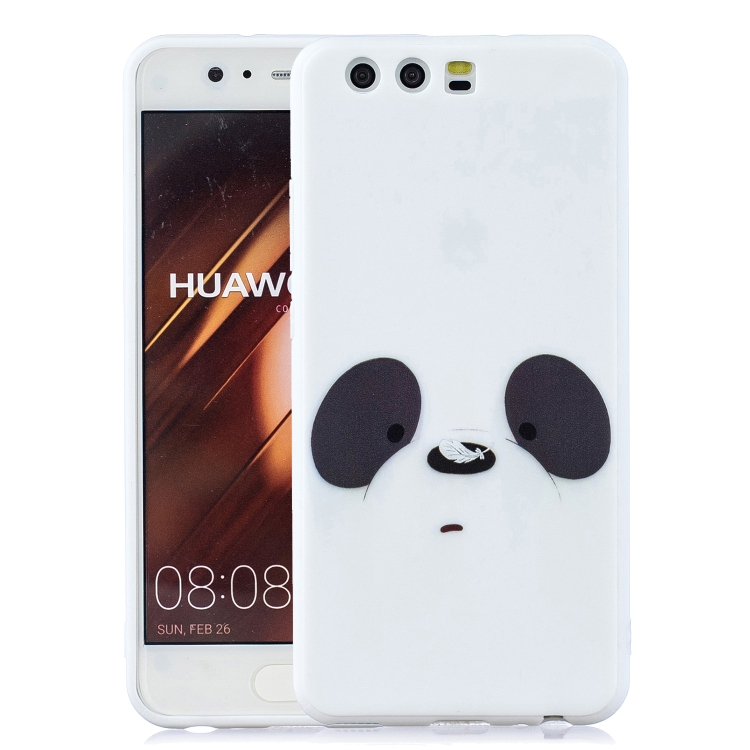 

For Huawei P20 Shockproof Protector Cover Full Coverage Silicone Case(Feather Panda)
