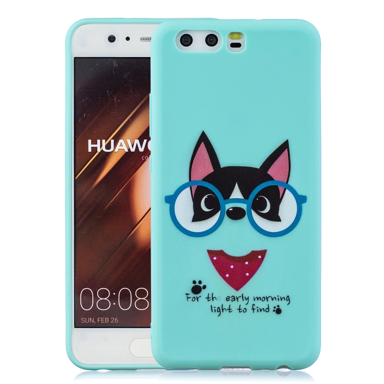 

For Huawei P30 Pro Shockproof Protector Cover Full Coverage Silicone Case(Spectacle Dog)