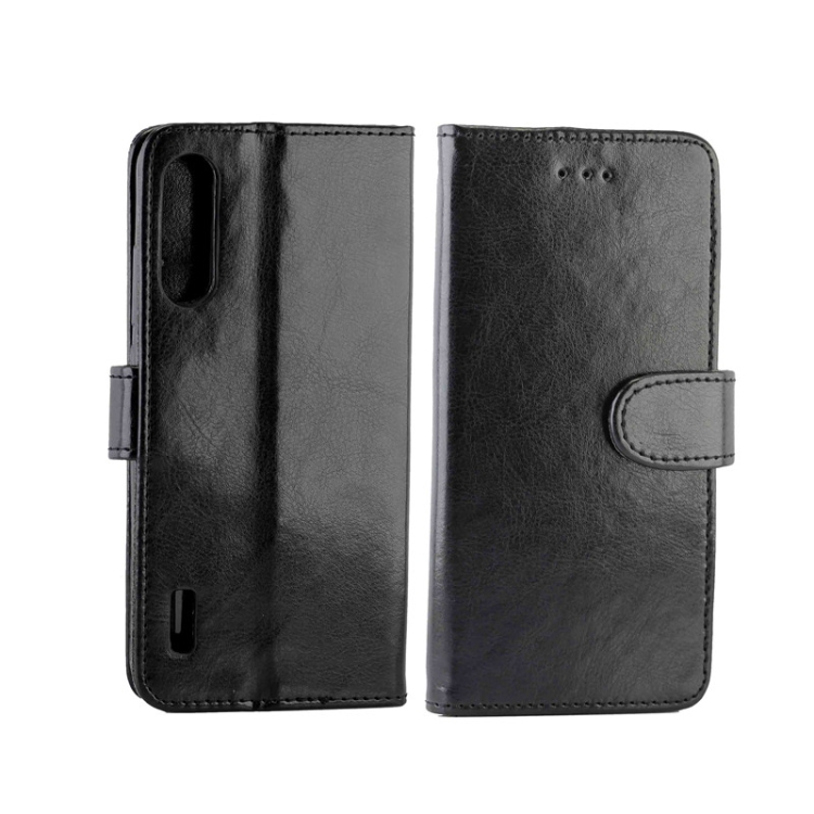 

For Xiaomi MI CC9e/A3 Lite Crazy Horse Texture Horizontal Flip Leather Case with Holder & Card Slots & Wallet & Photo Frame(black)