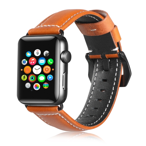

Suitable For Apple Watch 3 / 2 / 1 Generation 42mm Universal Tree Leather Strap(Brown)