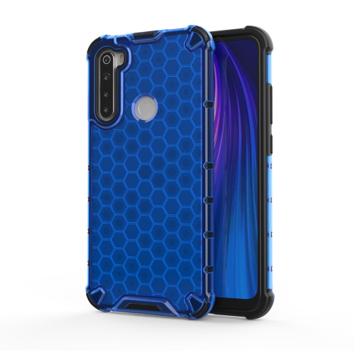 

For Redmi Note 8 Shockproof Honeycomb PC + TPU Case(Blue)