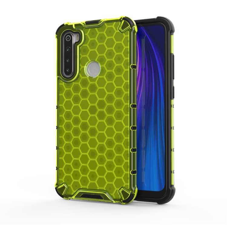 

For Redmi Note 8 Shockproof Honeycomb PC + TPU Case(Green)