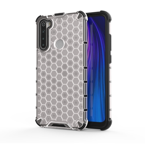 

For Redmi Note 8 Shockproof Honeycomb PC + TPU Case(White)