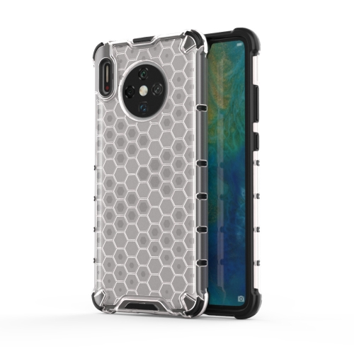 

For Huawei Mate 30 Shockproof Honeycomb PC + TPU Case(White)