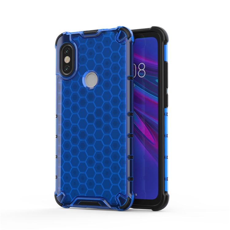 

For Xiaomi Redmi Note5/Note5 Pro Shockproof Honeycomb PC + TPU Case(Blue)