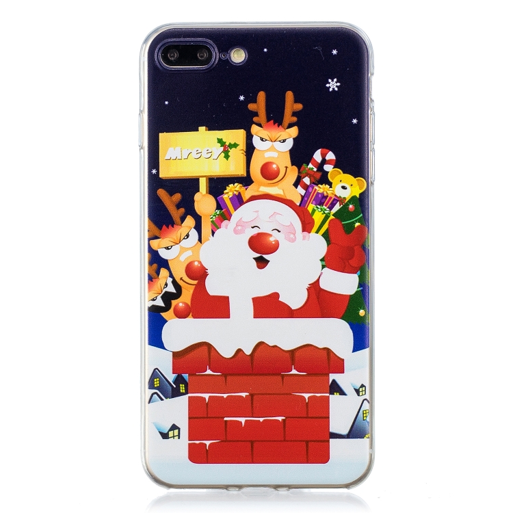 

For iPhone 7 Plus / 8 Plus Christmas Gift TPU Case(Santa Claus)
