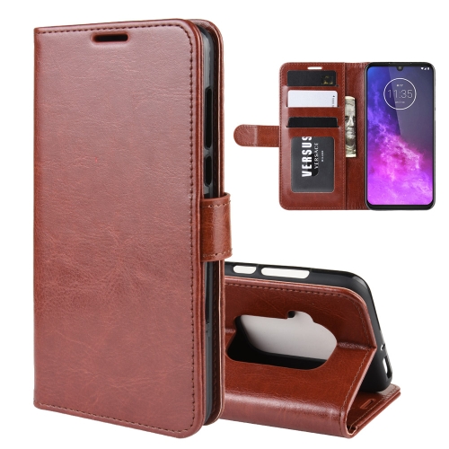 

For Motorola One Zoom R64 Texture Single Fold Horizontal Flip Leather Case with Holder & Card Slots & Wallet(Brown)