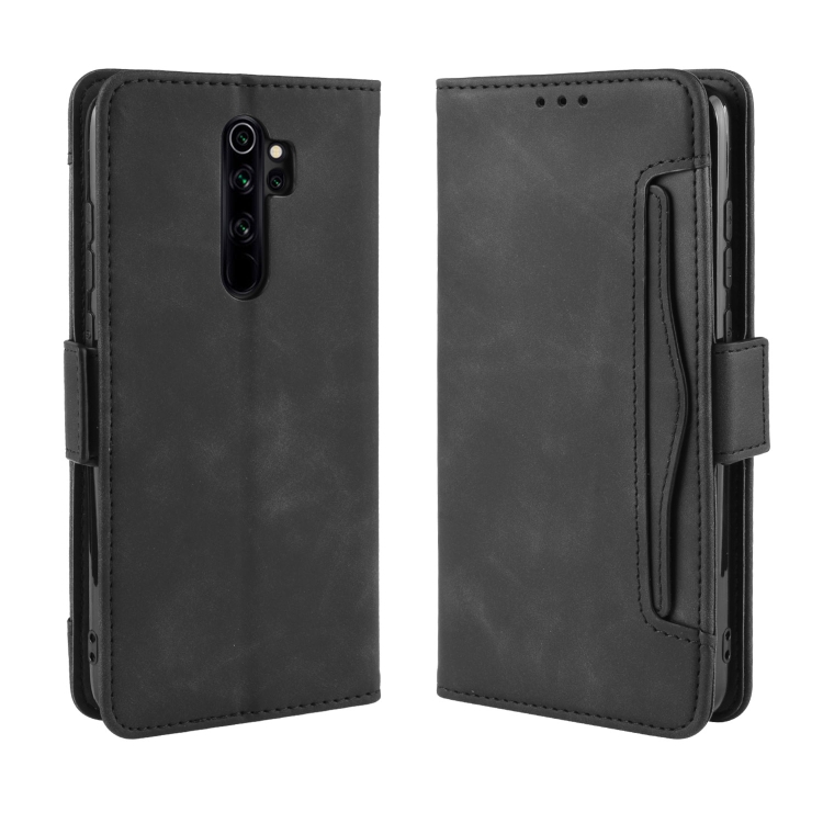 

For Xiaomi Redmi Note 8 Pro Wallet Style Skin Feel Calf Pattern Leather Case ，with Separate Card Slot(Black)