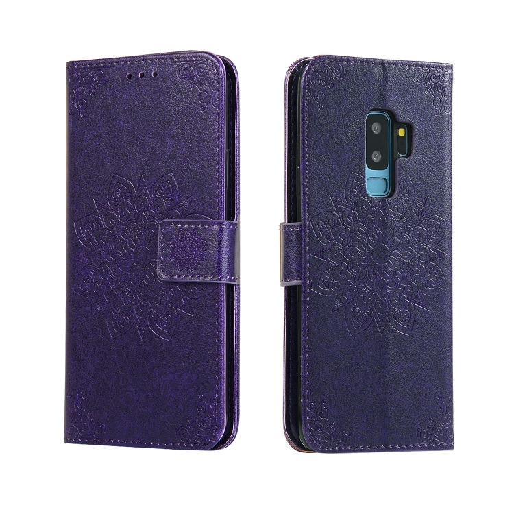 

For Galaxy S9+ Embossed Kaleidoscope Flower Horizontal Flip Leather Case with Holder & Card Slots & Wallet(Purple)