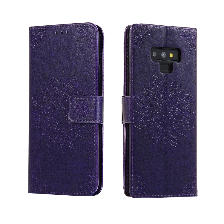 

For Galaxy Note 9 Embossed Kaleidoscope Flower Horizontal Flip Leather Case with Holder & Card Slots & Wallet(Purple)
