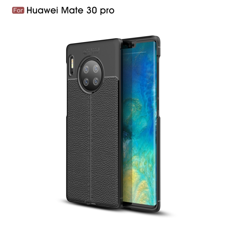 

For Huawei Mate 30 Pro Litchi Texture TPU Shockproof Case(Black)