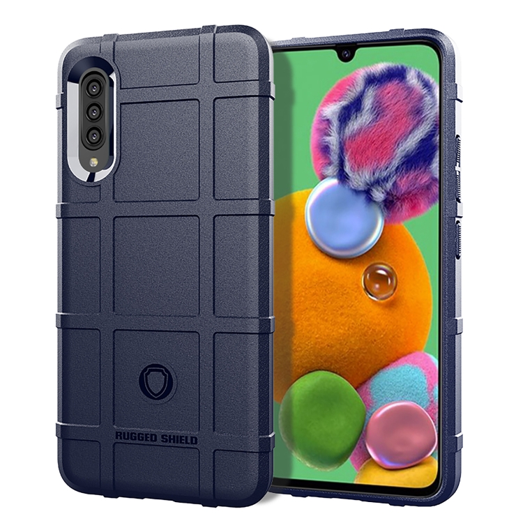 

For Galaxy A90 5G Full Coverage Shockproof TPU Case(Blue)