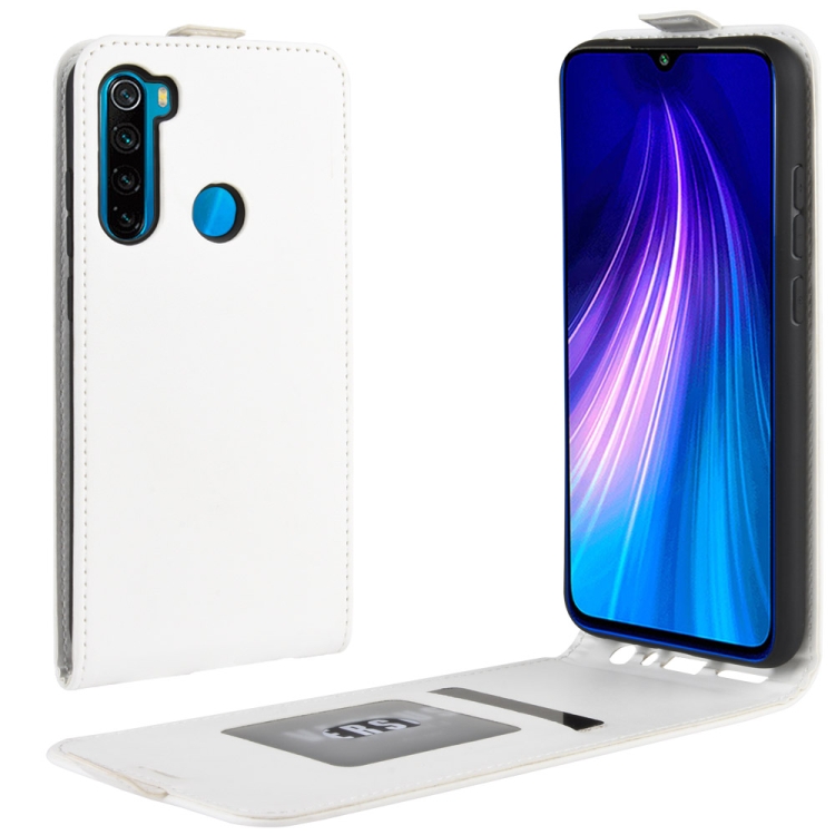 

For Xiaomi Redmi Note 8 Crazy Horse Vertical Flip Leather Protective Case(White)