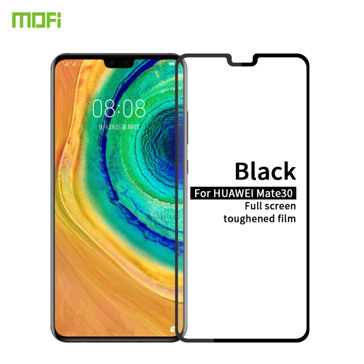 

For Huawei Mate30 MOFI 9H 2.5D Full Screen Tempered Glass Film(Black)